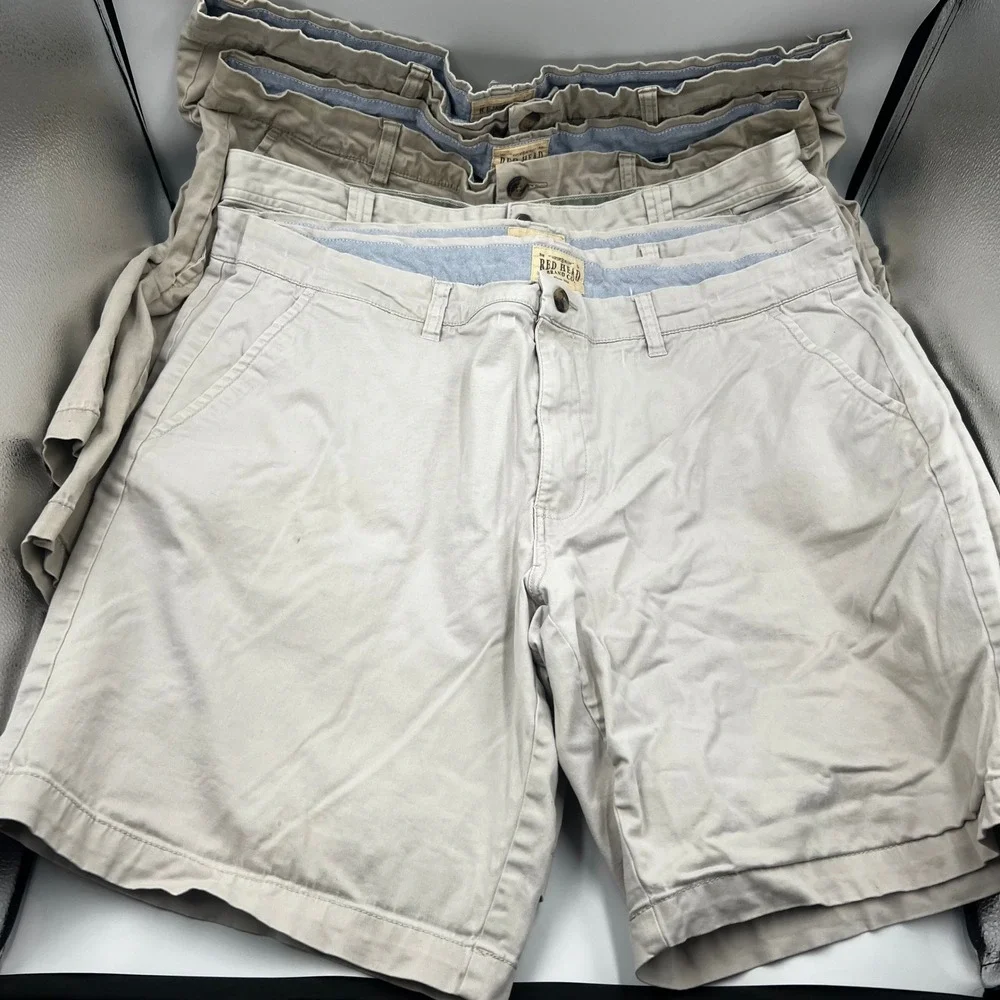 Lot of 5 Red Head Brand Co Men's Khaki Chino Shorts Size 40